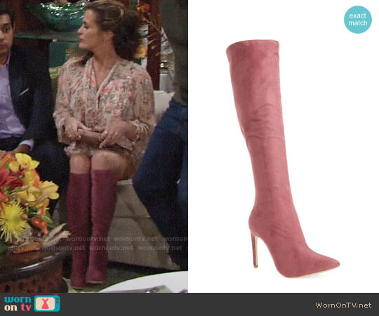 Jeffrey Campbell Jalouse Knee High Boot worn by Chelsea Lawson (Melissa Claire Egan) on The Young and the Restless