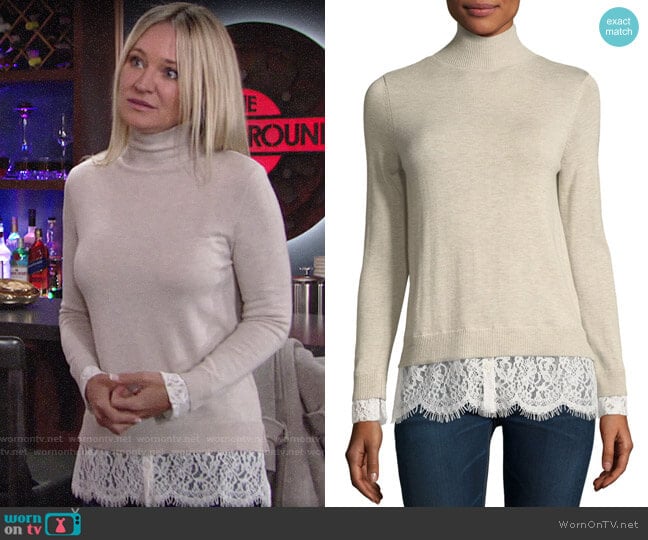 Joie Fredrika Sweater worn by Sharon Newman (Sharon Case) on The Young and the Restless