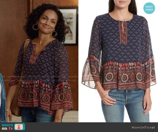 Joie Hakima Top worn by Sabine (Mekia Cox) on Once Upon A Time