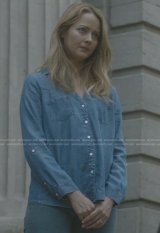 Kate's chambray shirt on The Gifted