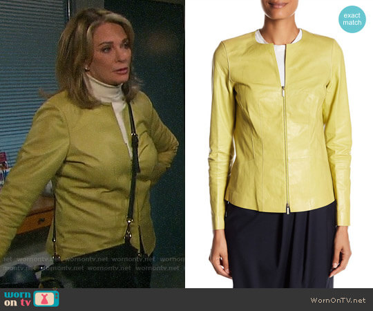 WornOnTV: Marlena’s yellow leather jacket on Days of our Lives | Deidre ...