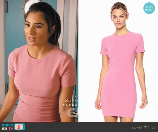 Likely Manhattan Dress in Carnation worn by Lina Santillan (Diane Guerrero) on Jane the Virgin