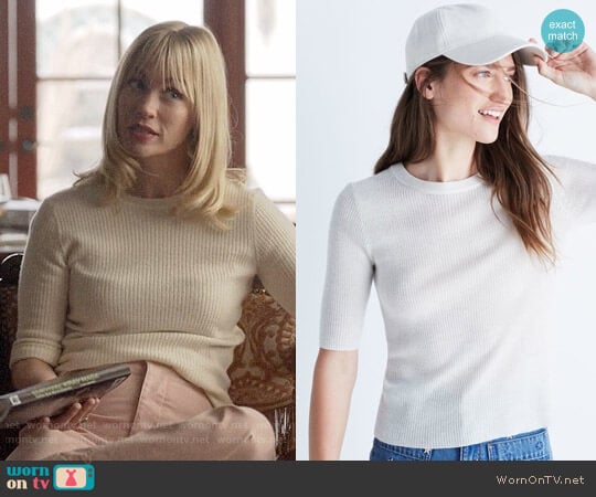 Madewell Ribbed Sweater Top worn by Melissa Shart (January Jones) on Last Man On Earth