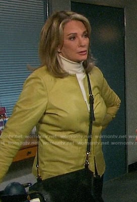 Marlena’s yellow leather jacket on Days of our Lives