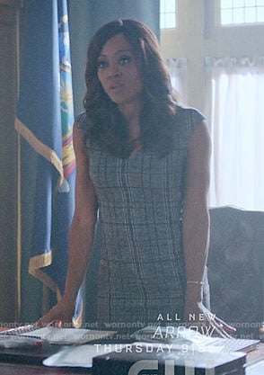 Sierra’s grey plaid dress on Riverdale