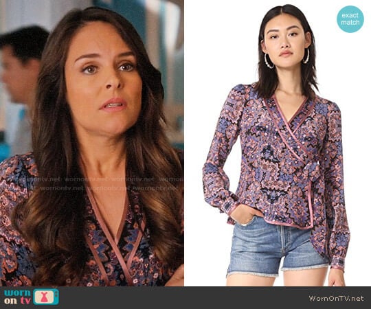 Nanette Lepore Dream Time Top worn by Luisa Alver (Yara Martinez) on Jane the Virgin