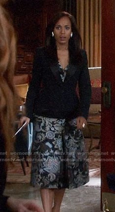 Olivia’s paisley dress on Scandal