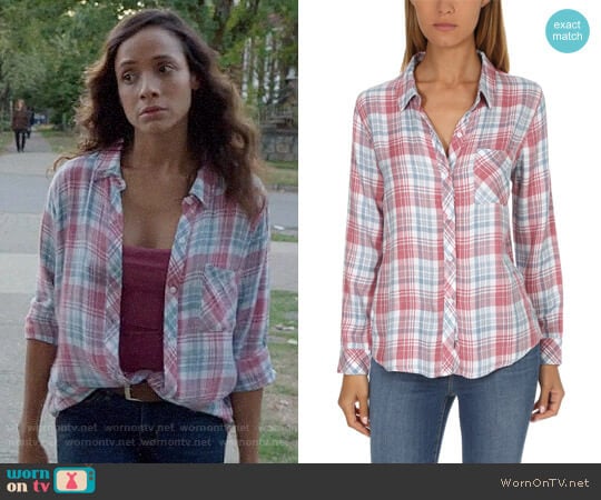 Rails Hunter Shirt in Rosewood Sky worn by Jacinda (Dania Ramirez) on Once Upon A Time