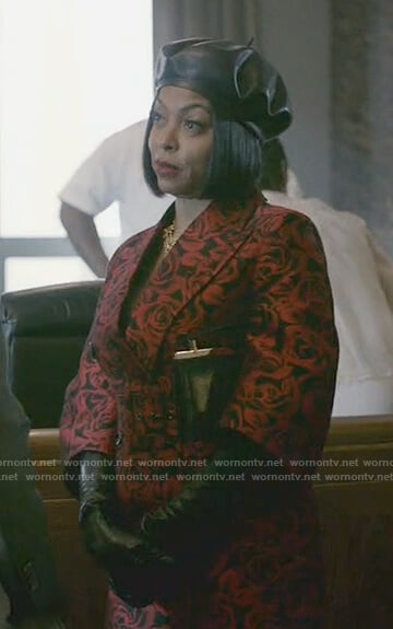 Cookie’s rose print short sleeve coat on Empire