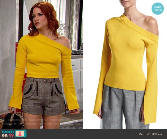 Solace London Mariette Top worn by Sally Spectra (Courtney Hope) on The Bold and the Beautiful