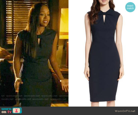 Ted Baker Kezzia Dress worn by Michaela Pratt (Aja Naomi King) on How to Get Away with Murder