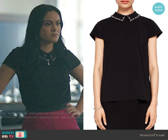 Ted Baker Tillda Top worn by Veronica Lodge (Camila Mendes) on Riverdale