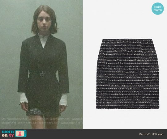 The Kooples Short Sequinned Tweed Skirt worn by Ivy Belfrey (Adelaide Kane) on Once Upon A Time