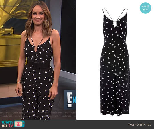 Spot Jumpsuit by Topshop worn by Catt Sadler on E! News