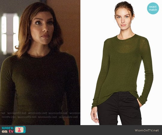 Vince Rib Crewneck Sweater  worn by Dinah Drake (Juliana Harkavy) on Arrow