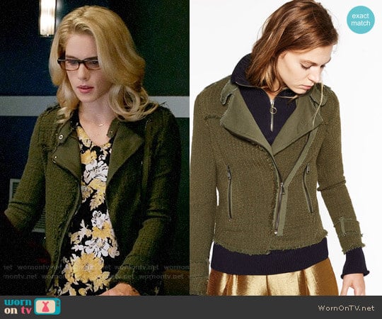 Zara Double Breasted Blazer worn by Felicity Smoak (Emily Bett Rickards) on Arrow