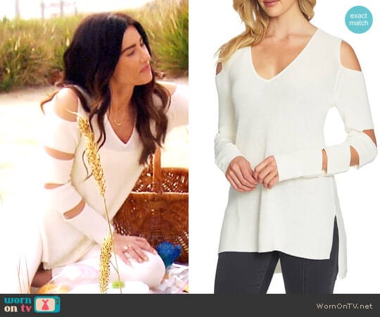 1.State Cutout Sweater worn by Steffy Forrester (Jacqueline MacInnes Wood) on The Bold and the Beautiful