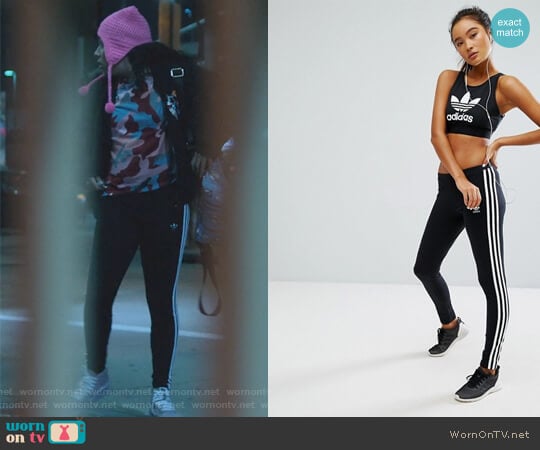 Originals Adicolor Leggings With 3 Stripe by Adidas  worn by Molly Hernandez (Allegra Acosta) on Marvels Runaways