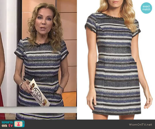 Stripe Sheath Dress by Adrianna Papell worn by Kathie Lee Gifford on Today