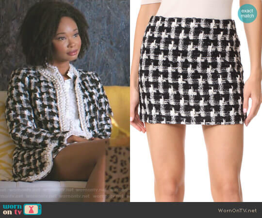 'Elana' Skirt by Alice + Olivia worn by Monica Colby (Wakeema Hollis) on Dynasty