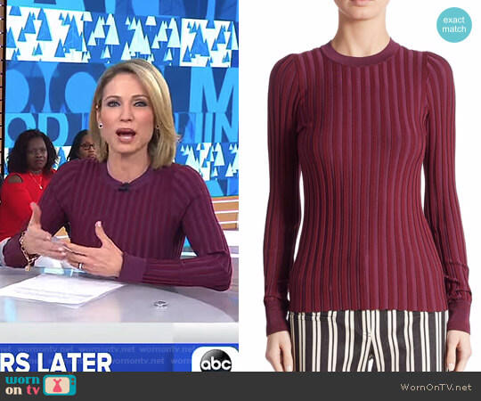 'Reagan' Sweater by Altuzarra worn by Amy Robach on Good Morning America