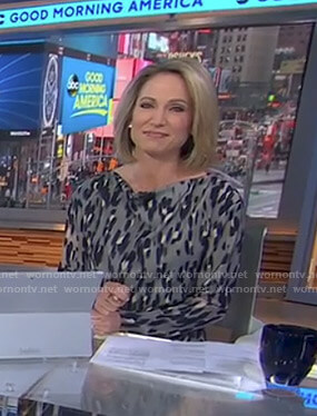 Amy’s grey leopard dress on Good Morning America