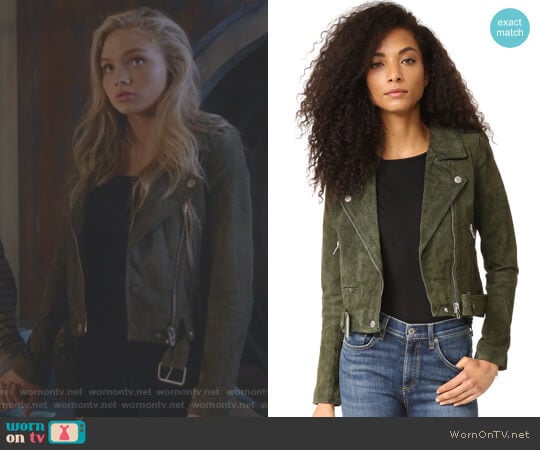 Genuine Suede Moto Jacket by Blank Denim worn by Lauren Strucker (Natalie Alyn Lind) on The Gifted