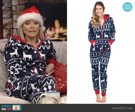 Reindeer Jumpsuit by Tipsy Elves worn by Kelly Ripa  on Live with Kelly & Ryan