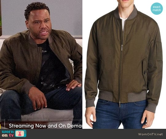 BOSS Bomber Jacket worn by Andre Johnson (Anthony Anderson) on Black-ish