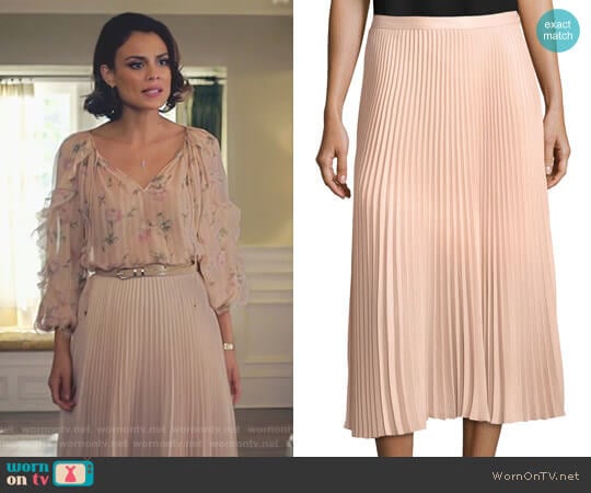 'Annina' Skirt by Club Monaco worn by Cristal Flores (Nathalie Kelley) on Dynasty