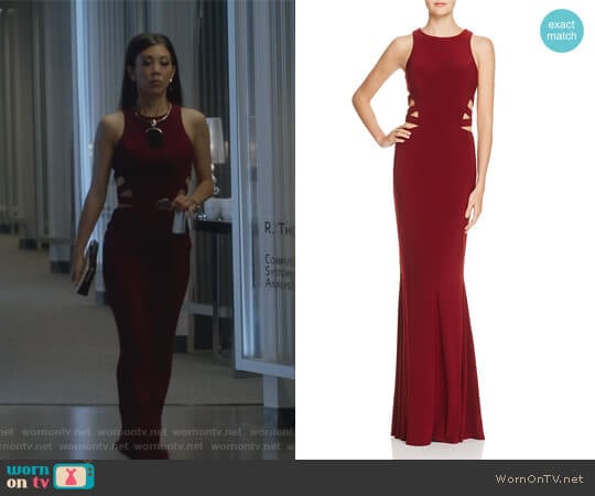 Strappy Cutout Gown by Faviana Couture worn by Tina Minoru (Brittany Ishibashi) on Marvels Runaways