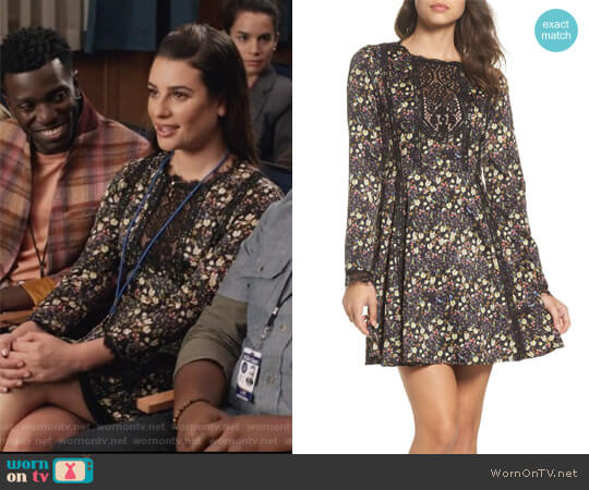 Hallie Fit & Flare Dress by French Connection worn by Valentina Barella (Lea Michele) on The Mayor