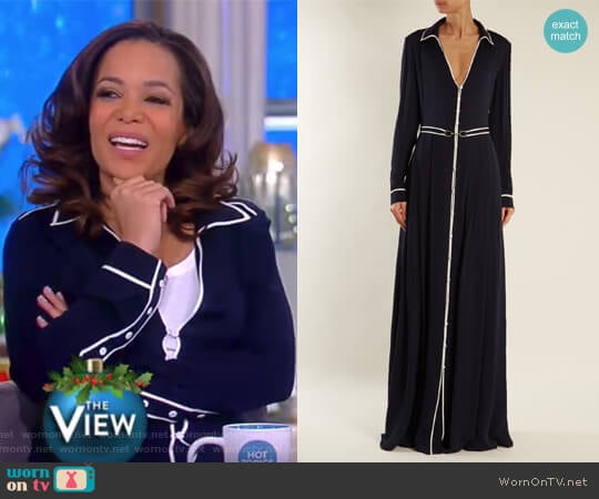 Lempicka silk crepe de Chine gown by Gabriela Hearst worn by Sunny Hostin on The View