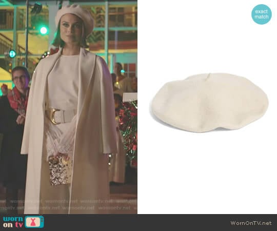 Wool Blend Beret by Halogen worn by Cristal Flores (Nathalie Kelley) on Dynasty