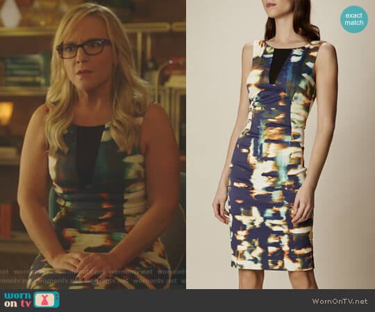 Panelled Pencil Dress by Karen Millen worn by Linda Martin (Rachael Harris) on Lucifer