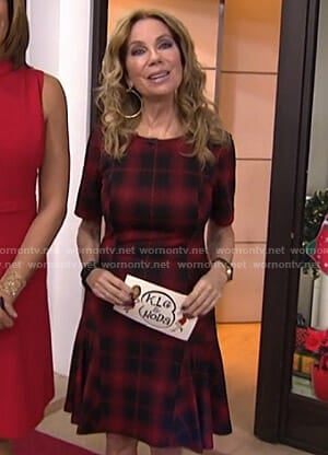 Kathie's red plaid dress on Today