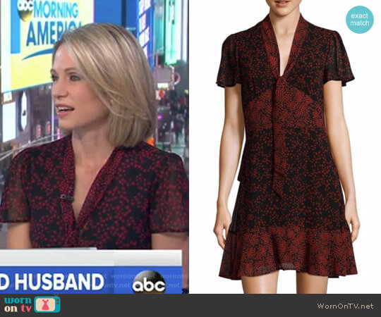 Star Mix A-Line Dress by MICHAEL Michael Kors worn by Amy Robach on Good Morning America