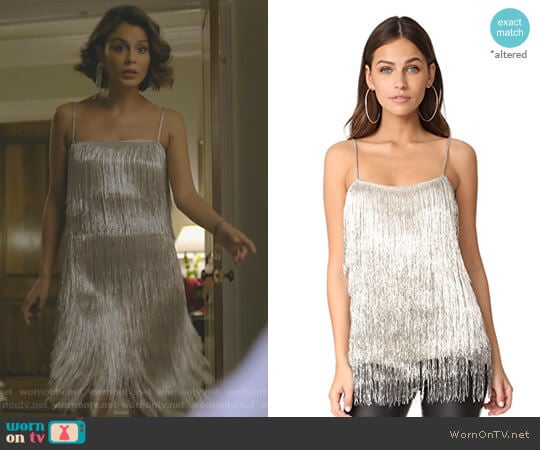 'Wick' Top by Rachel Zoe worn by Cristal Flores (Nathalie Kelley) on Dynasty