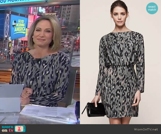 'Lotta' Dress by Reiss worn by Amy Robach on Good Morning America