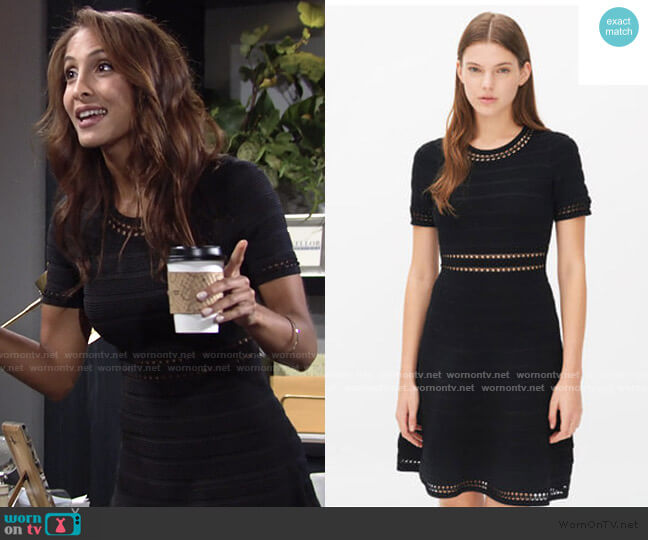 Sandro Riley Dress worn by Lily Winters (Christel Khalil) on The Young and the Restless