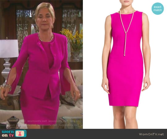 Clair Knit Dress by St. John worn by Eve Donovan (Kassie DePaiva) on Days of our Lives