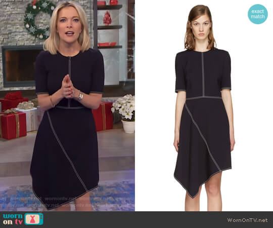 Navy Wool Stitching Dress by Stella McCartney worn by Megyn Kelly on Today