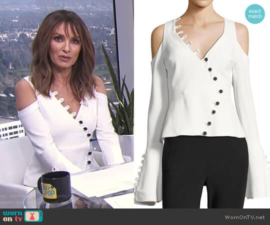 'Noere' Top by Alexis worn by Catt Sadler on E! News