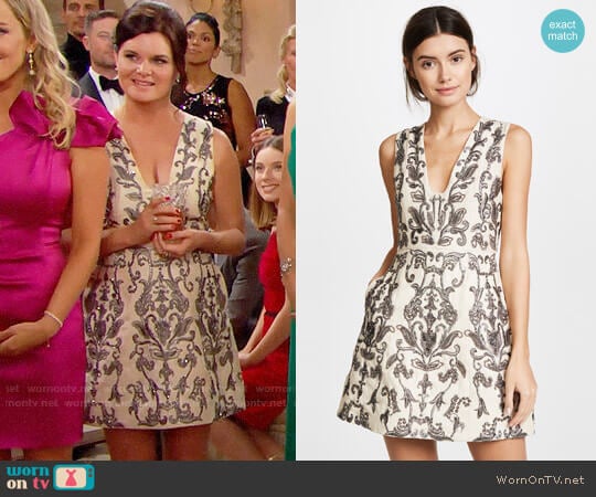 Alice + Olivia Prescilla Dress worn by Katie Logan (Heather Tom) on The Bold and the Beautiful