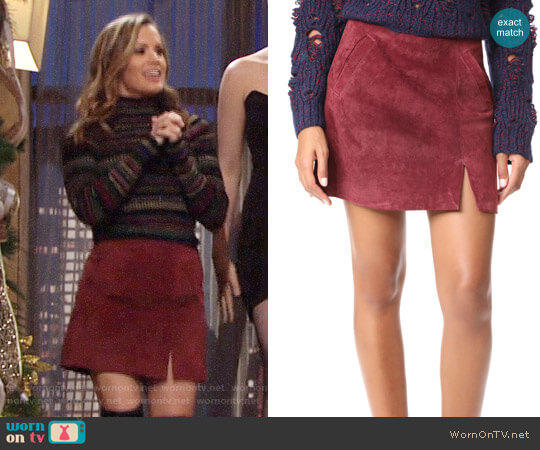 Blank Denim Ruby Skirt worn by Chelsea Lawson (Melissa Claire Egan) on The Young and the Restless