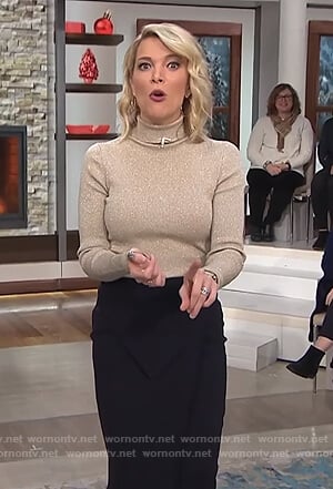 Megyn’s gold turtleneck on Megyn Kelly Today