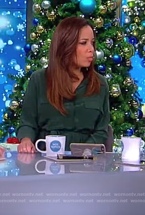 Sunny’s green shirtdress on The View