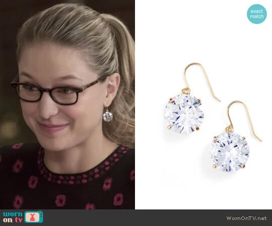 Kate Spade French Wire Drop Earrings worn by Kara Danvers (Melissa Benoist) on Supergirl