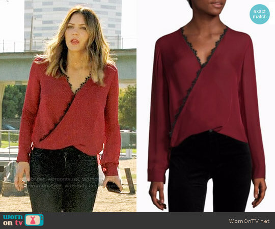L'Agence Rosario Blouse worn by Paige Dineen (Katharine McPhee) on Scorpion