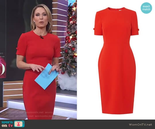 'Trinu' dress by LK Bennett worn by Amy Robach on Good Morning America